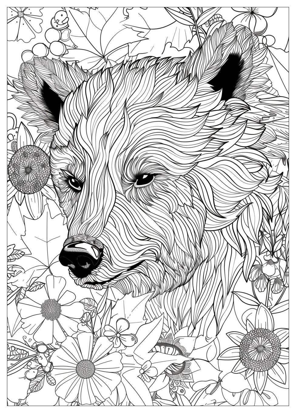 Bear Coloring Pages-14