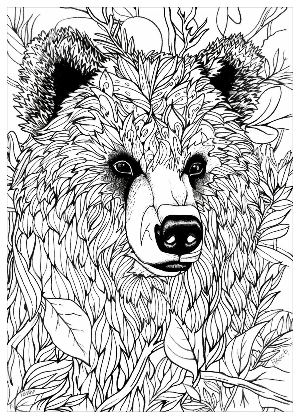 Bear Coloring Pages-15