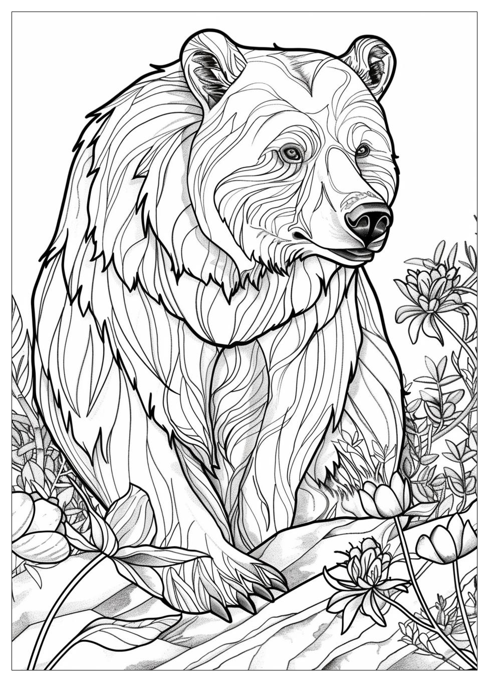 Bear Coloring Pages-16