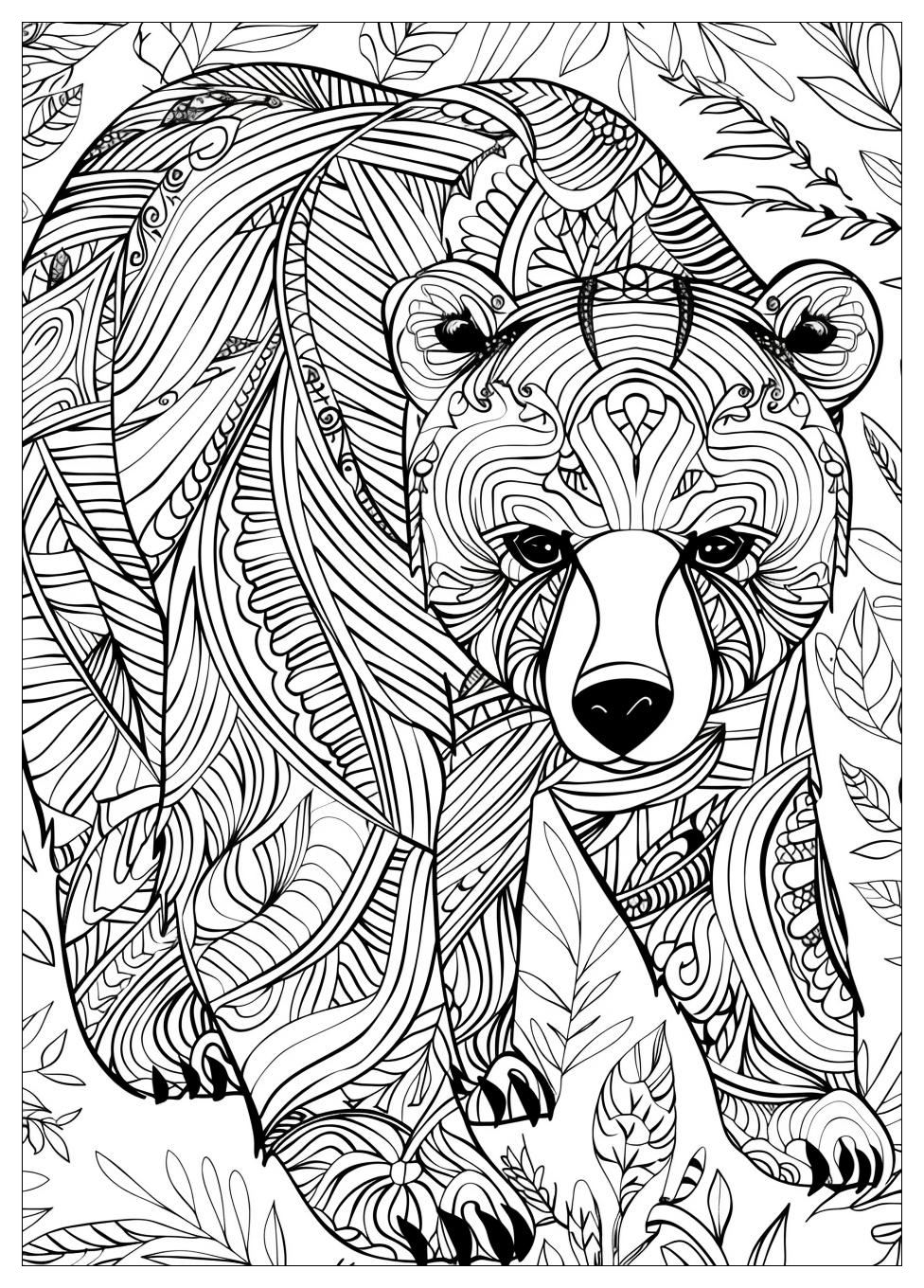 Bear Coloring Pages-17