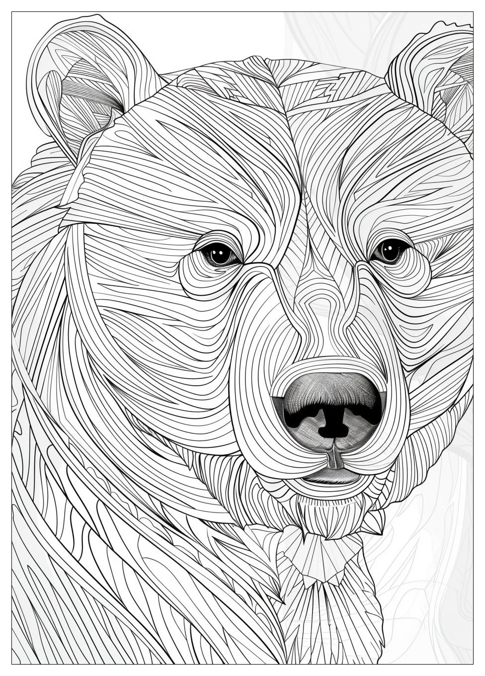 Bear Coloring Pages-19