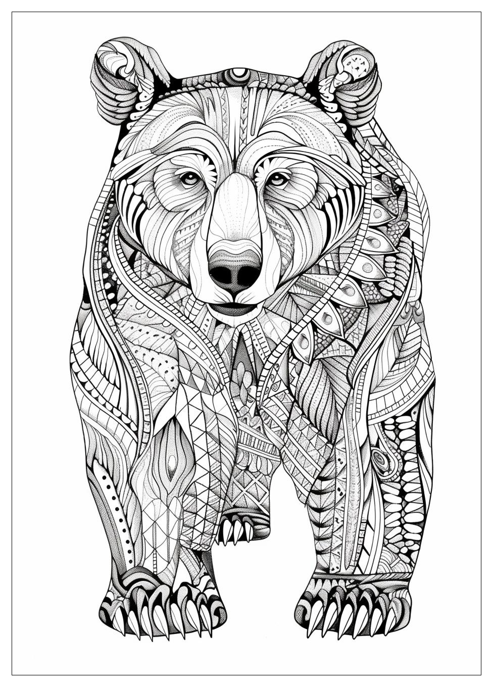 Bear Coloring Pages-20