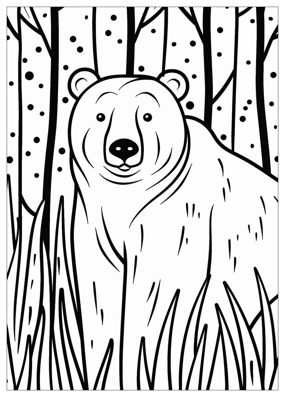 Bear Coloring Pages-3