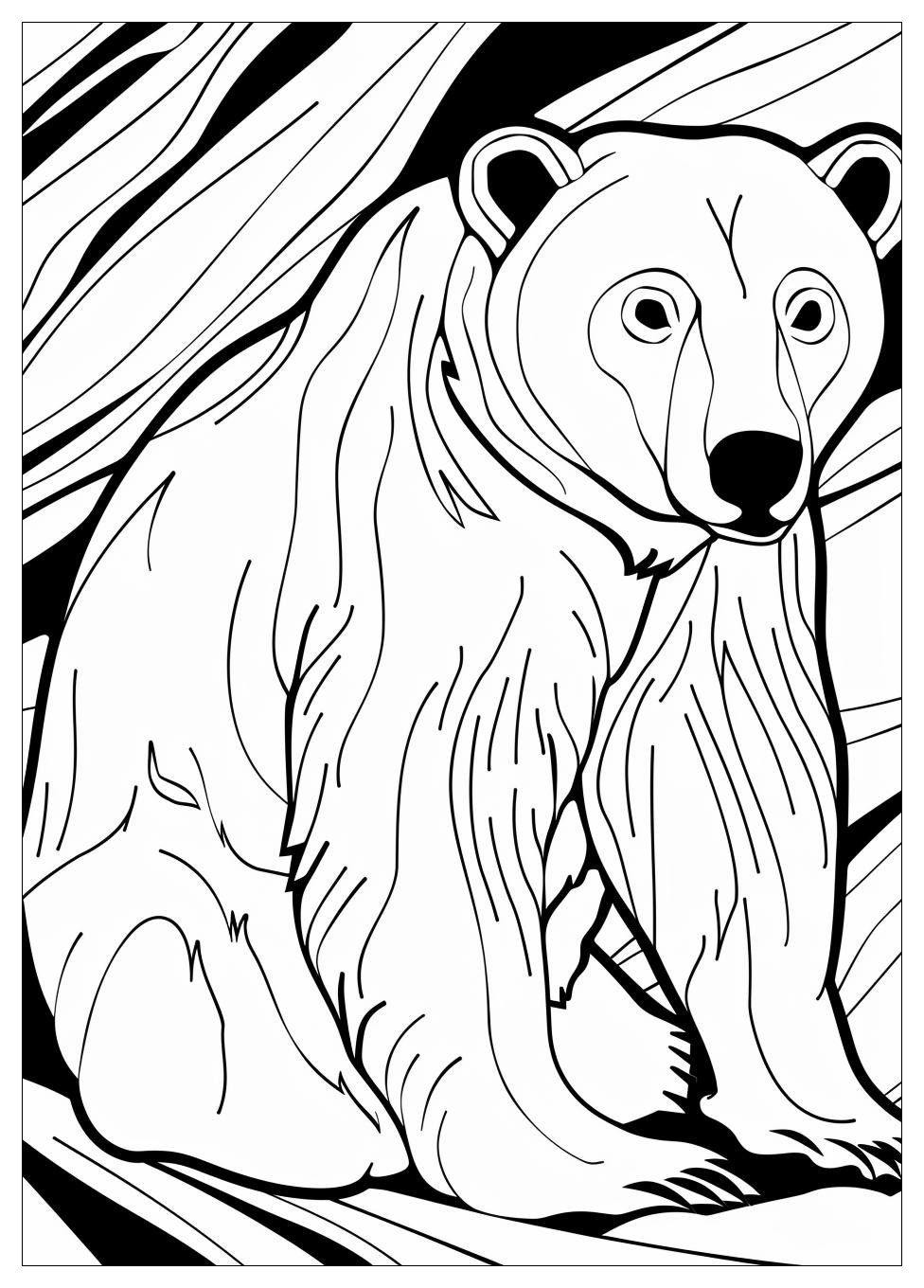 Bear Coloring Pages-4