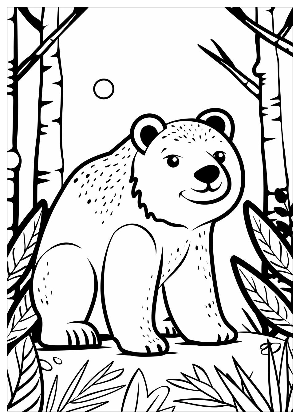 Bear Coloring Pages-9