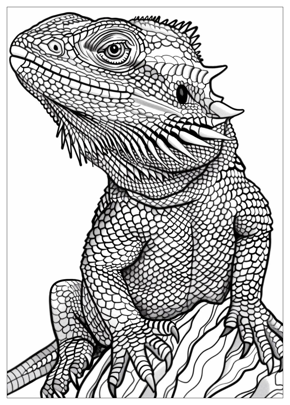 Bearded Dragon Coloring Pages-17