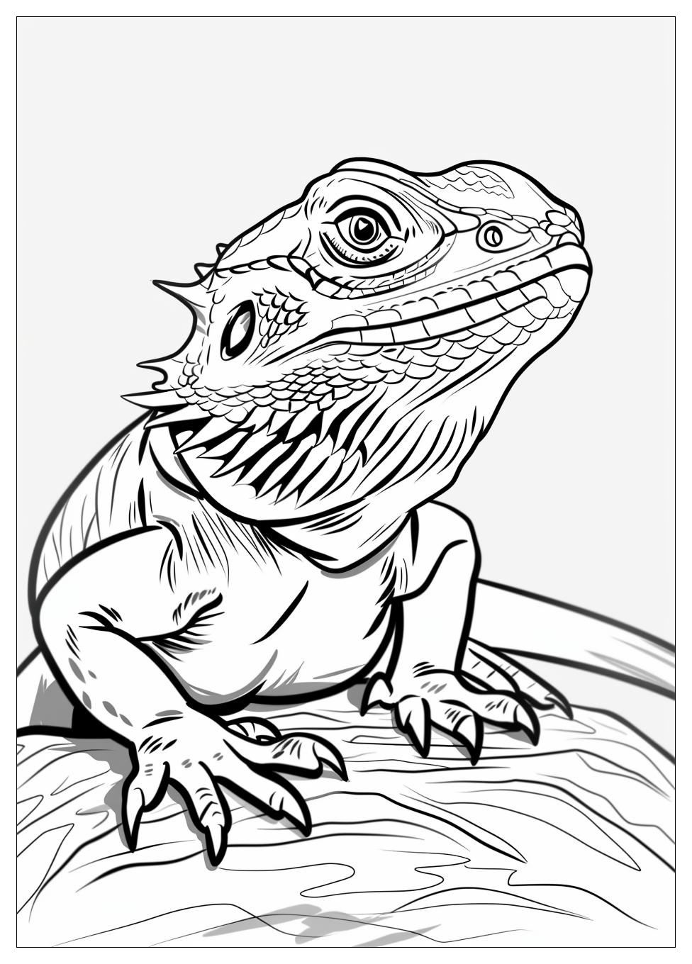 Bearded Dragon Coloring Pages-2