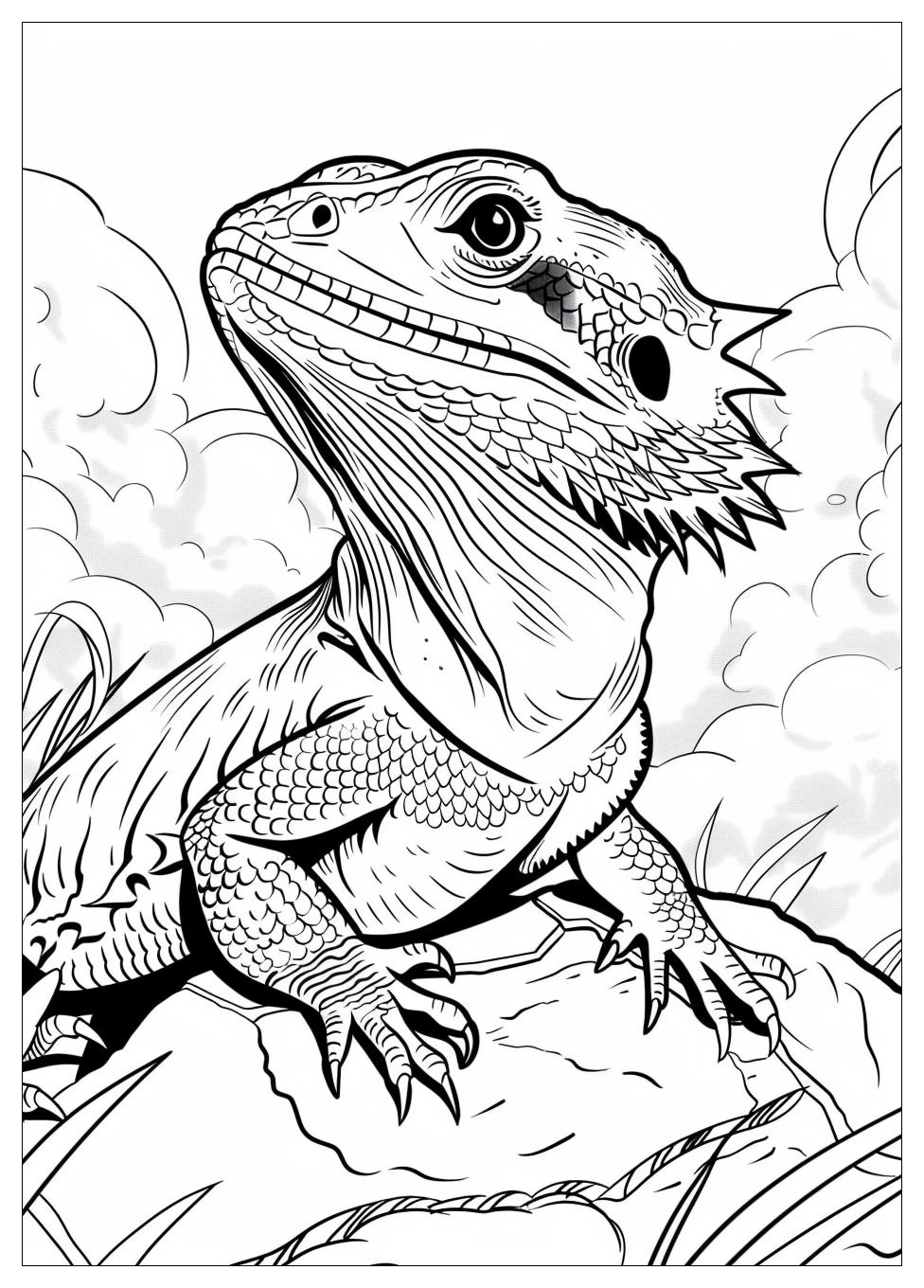 Bearded Dragon Coloring Pages-3