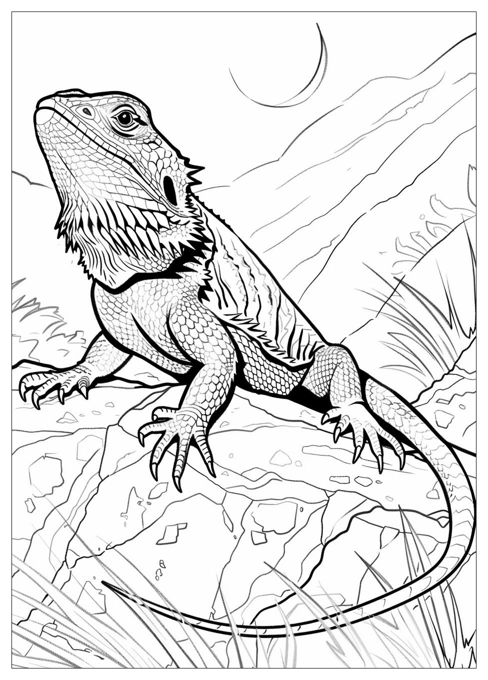 Bearded Dragon Coloring Pages-8