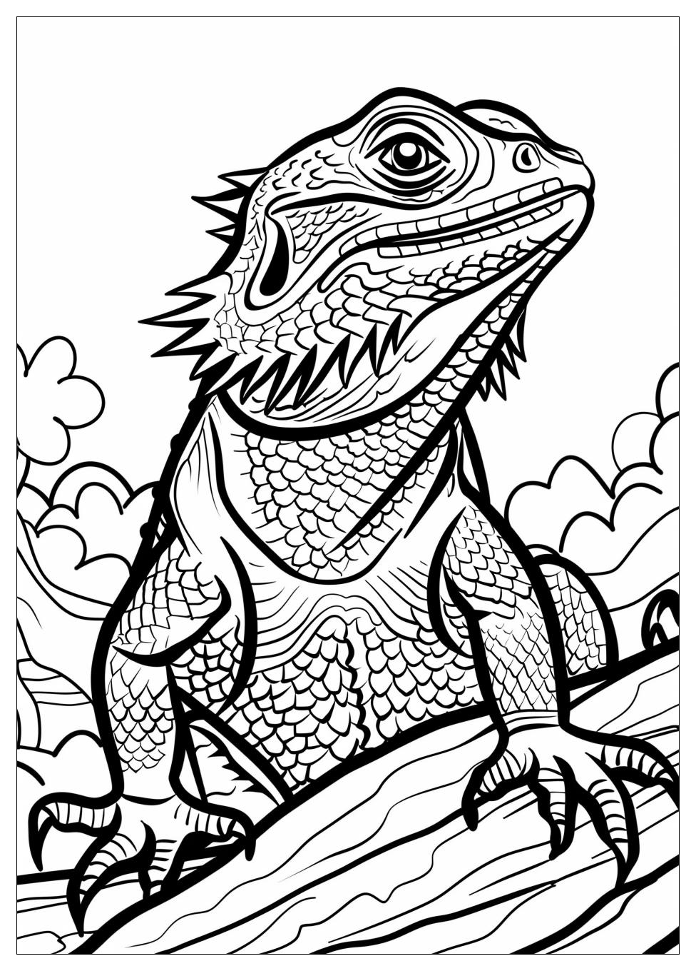 Bearded Dragon Coloring Pages-9