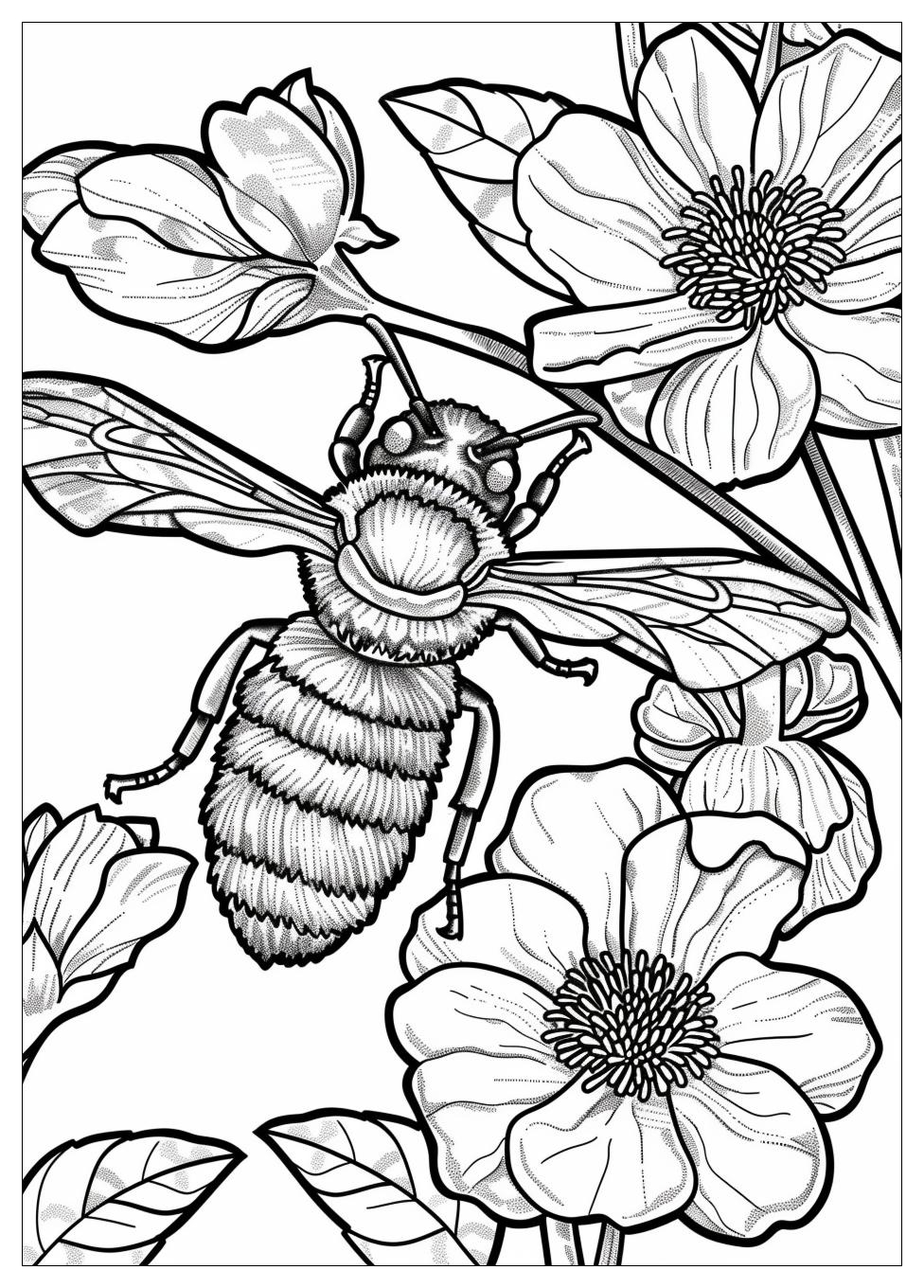 Bee Coloring Pages-1