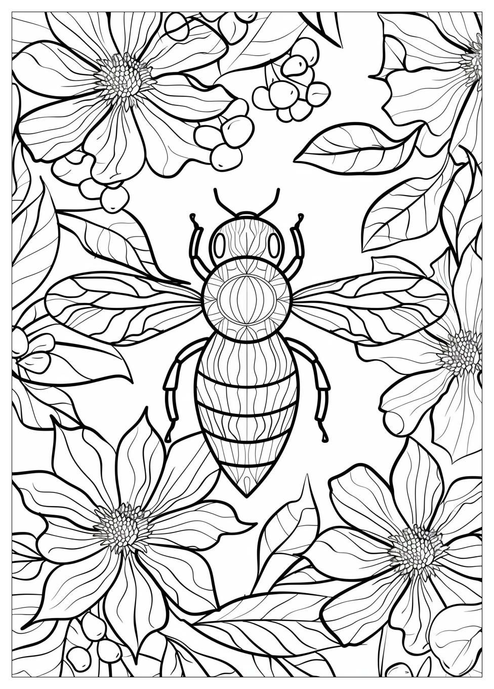 Bee Coloring Pages-10