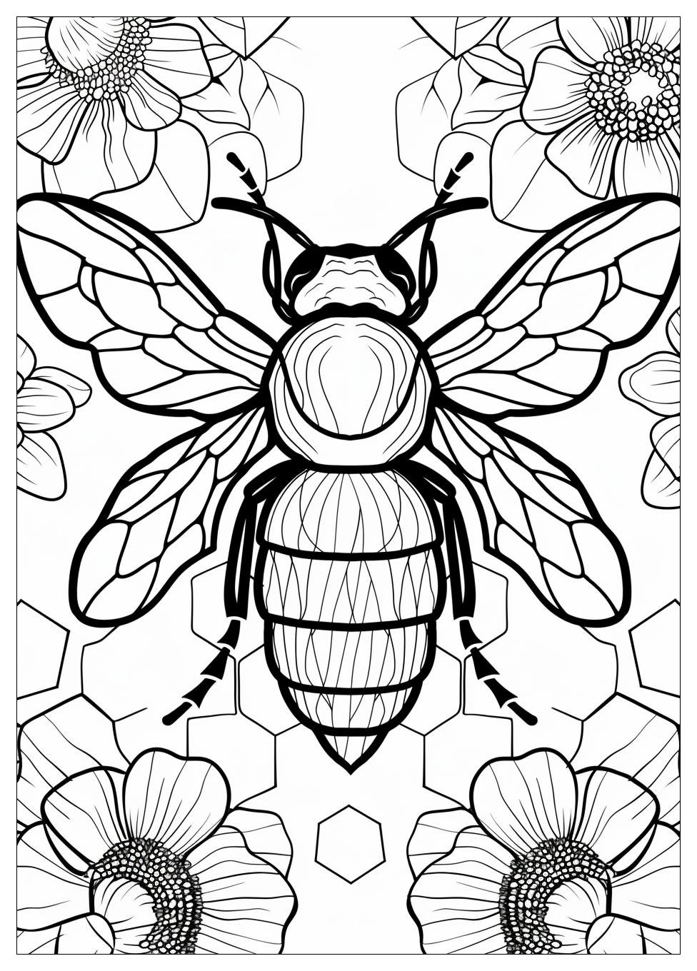 Bee Coloring Pages-11