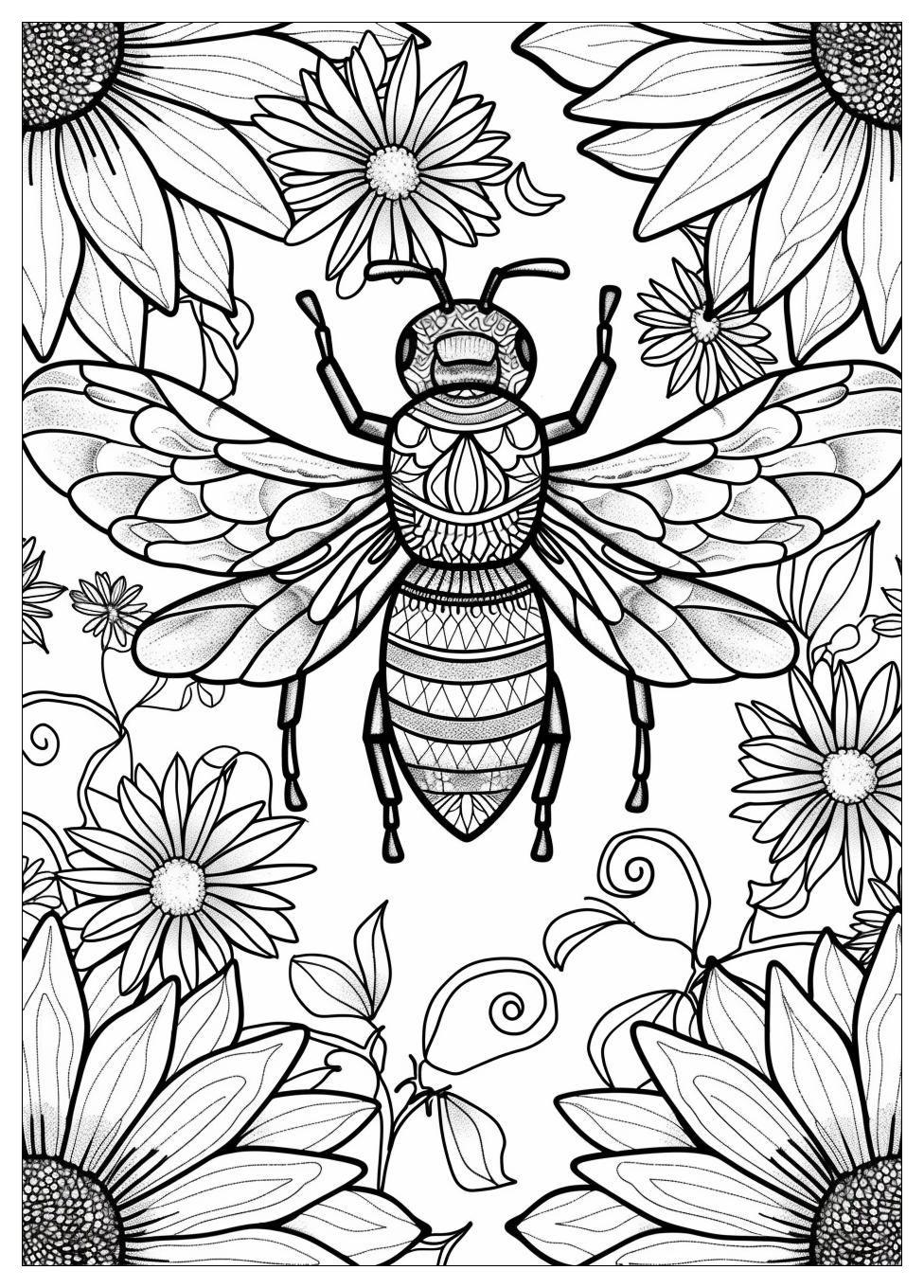 Bee Coloring Pages-13