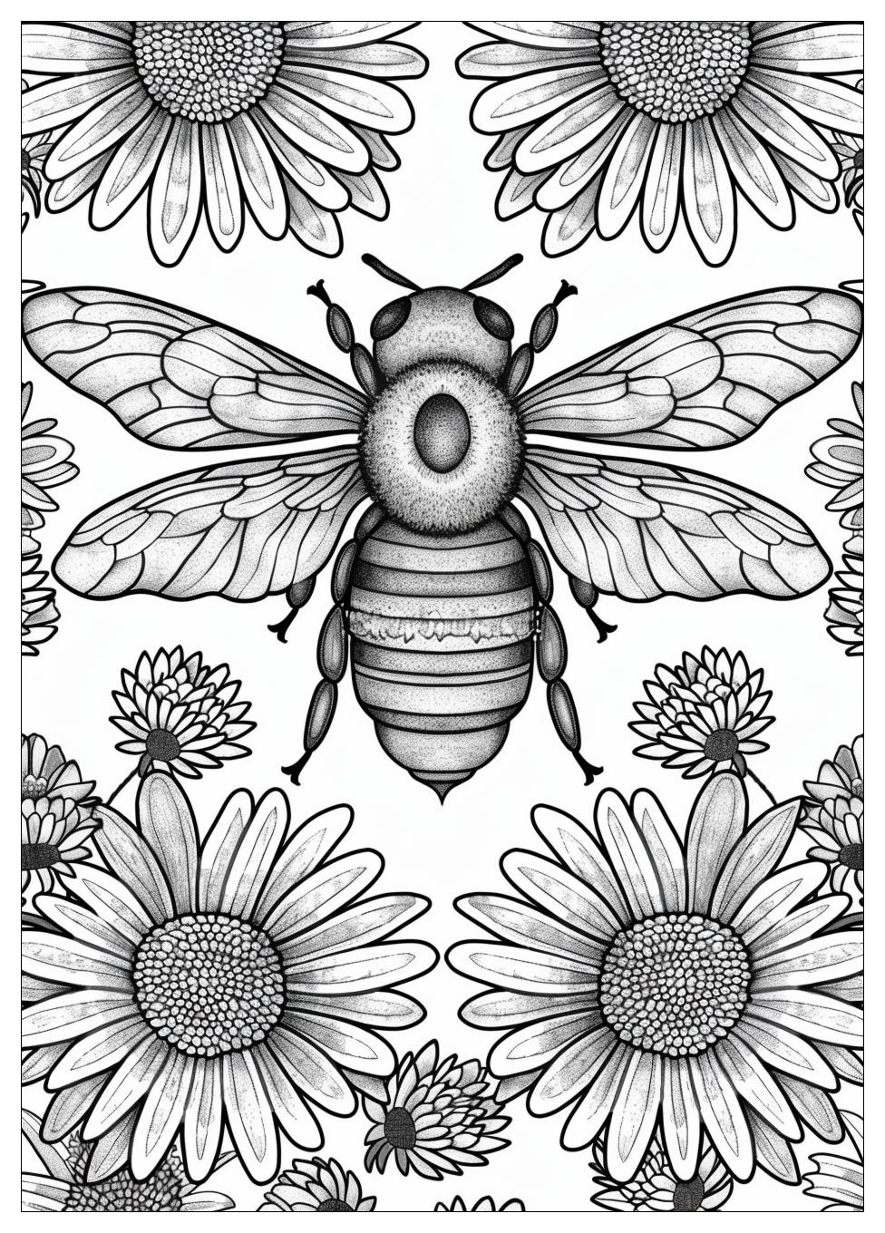 Bee Coloring Pages-14