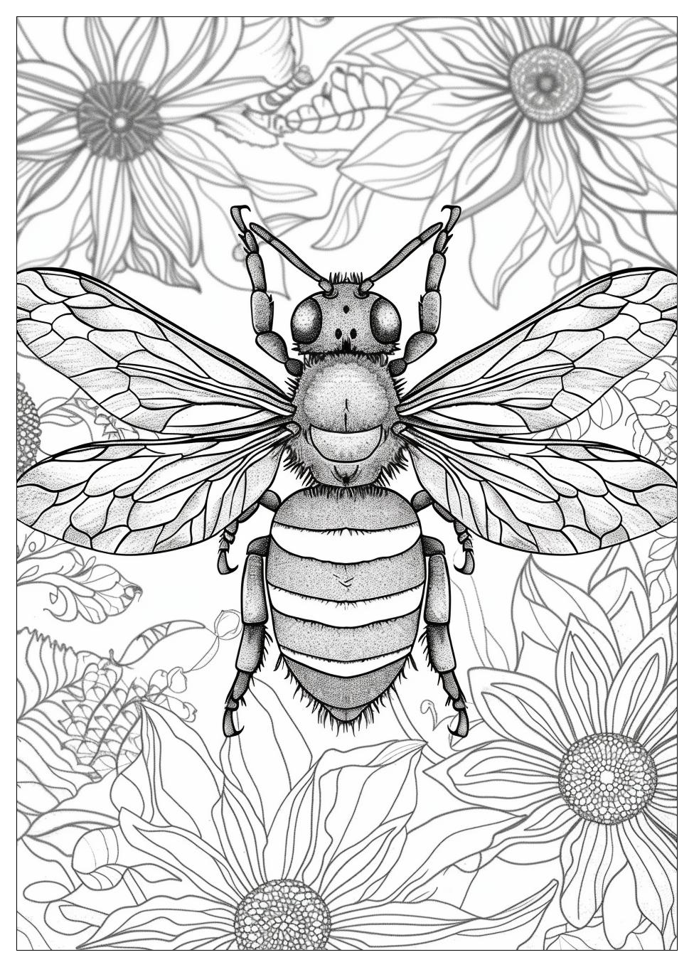 Bee Coloring Pages-16