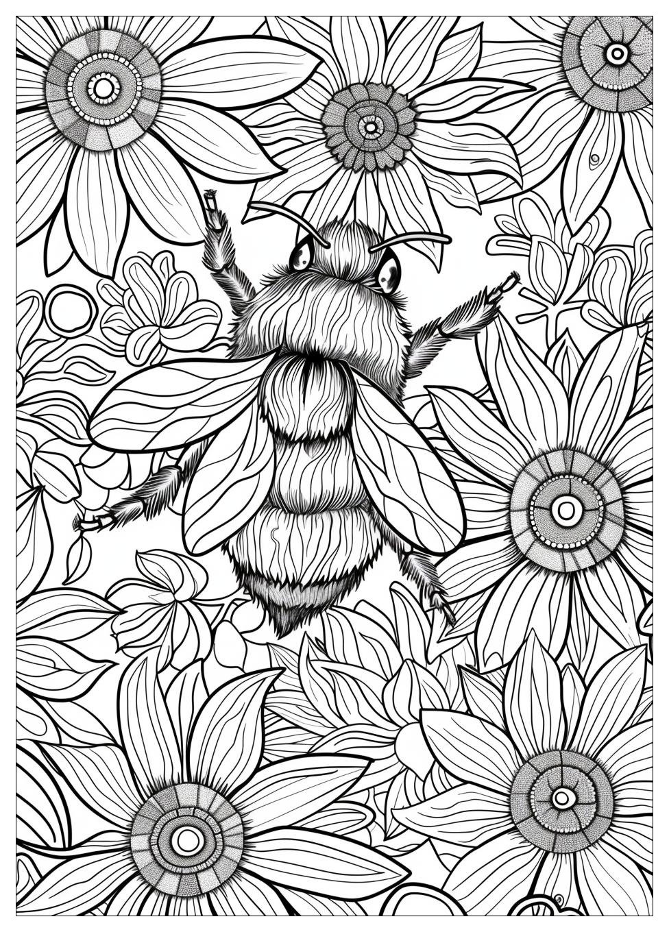 Bee Coloring Pages-18