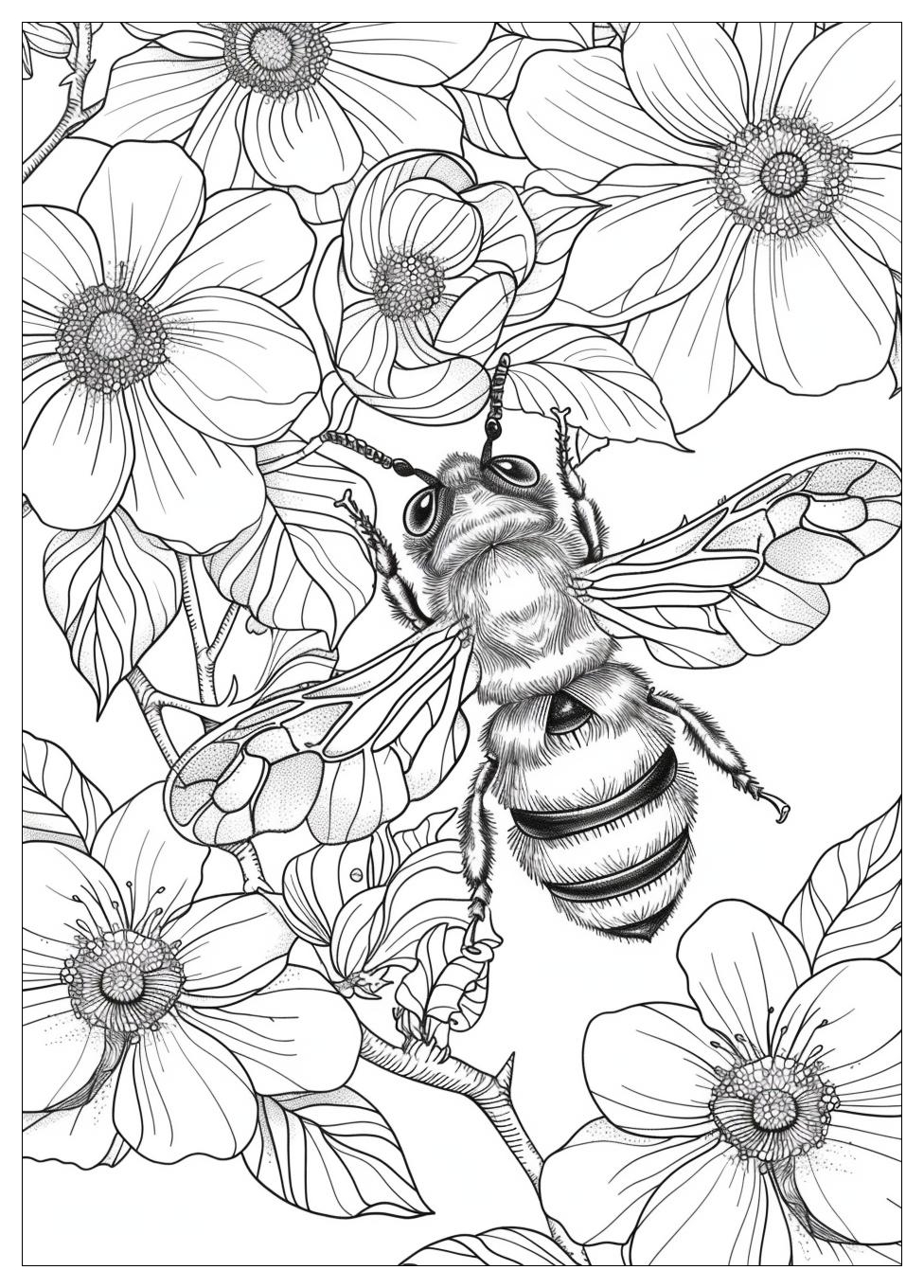 Bee Coloring Pages-19