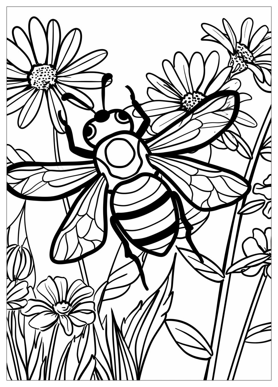 Bee Coloring Pages-2