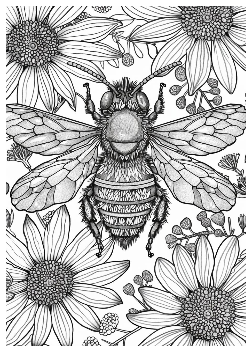 Bee Coloring Pages-20