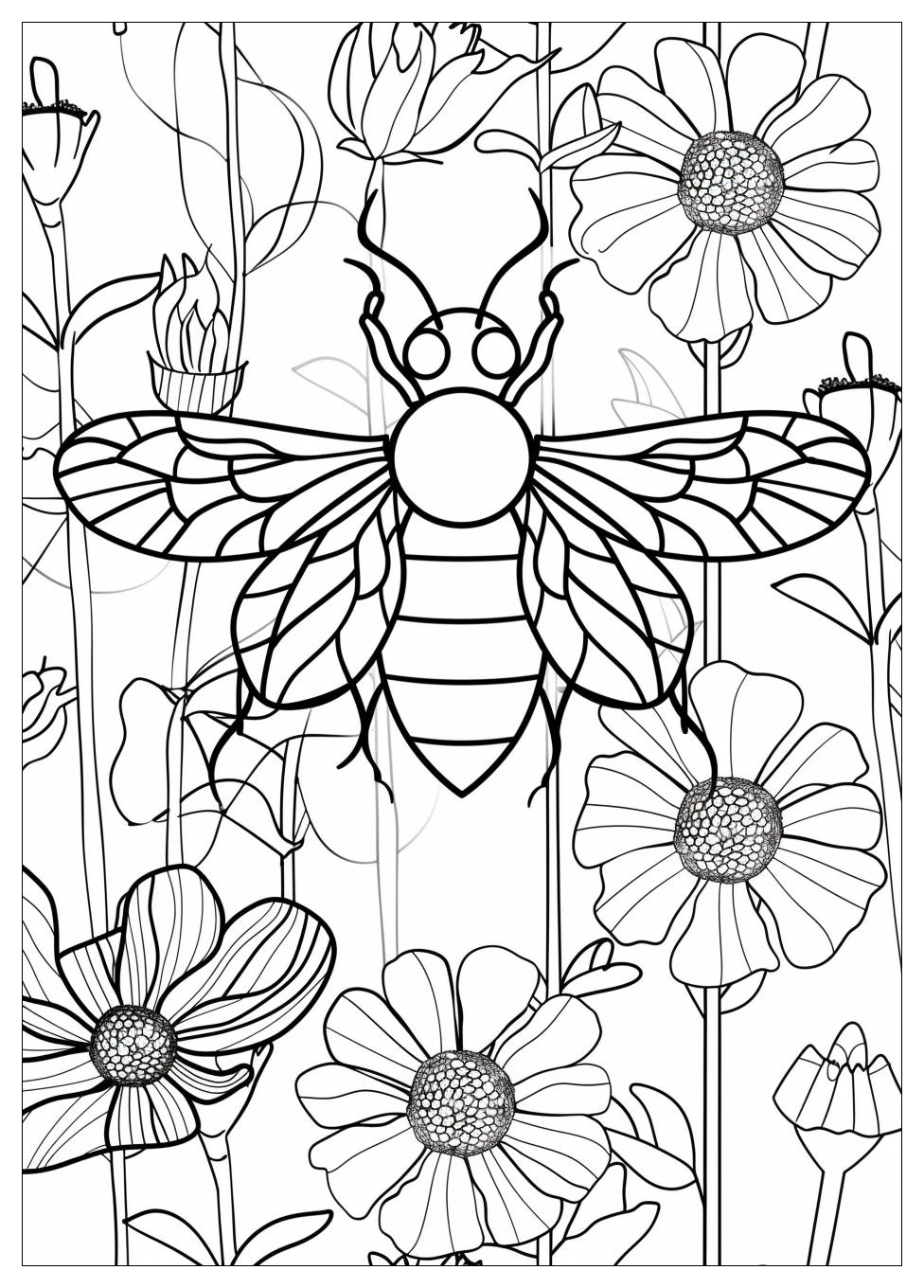 Bee Coloring Pages-3