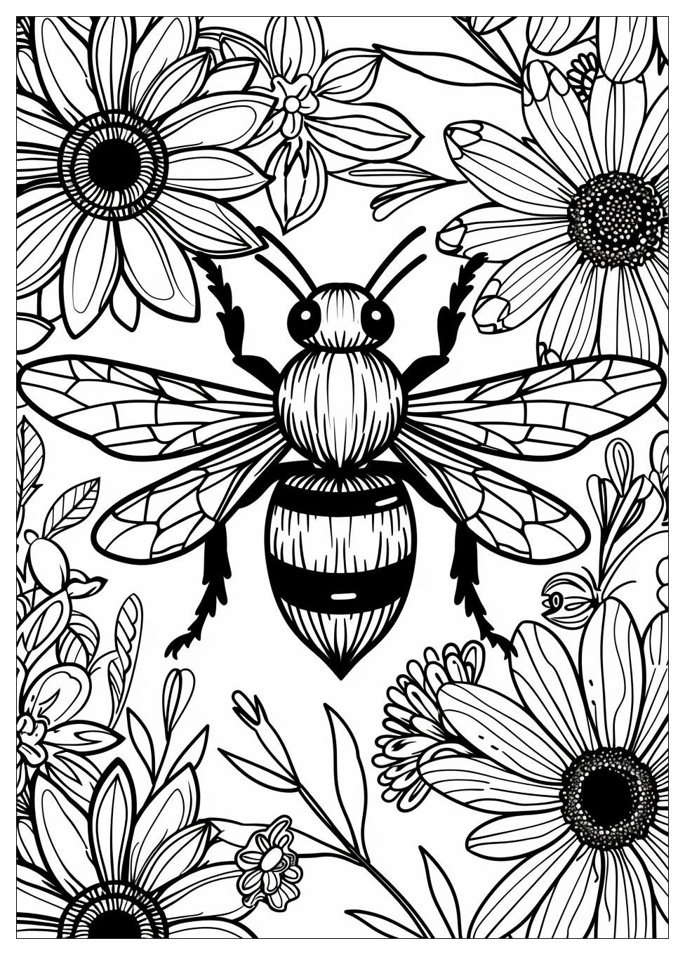 Bee Coloring Pages-5