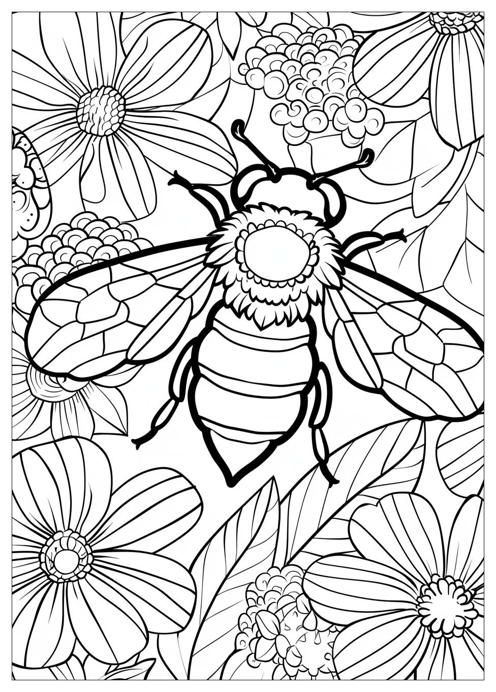 Bee Coloring Pages-6