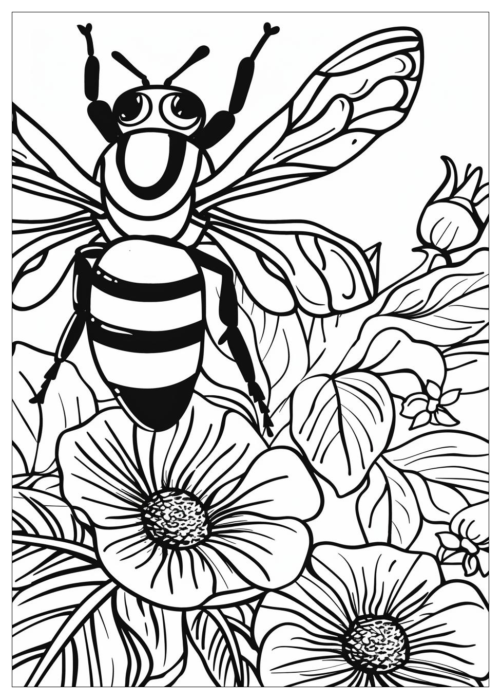 Bee Coloring Pages-7