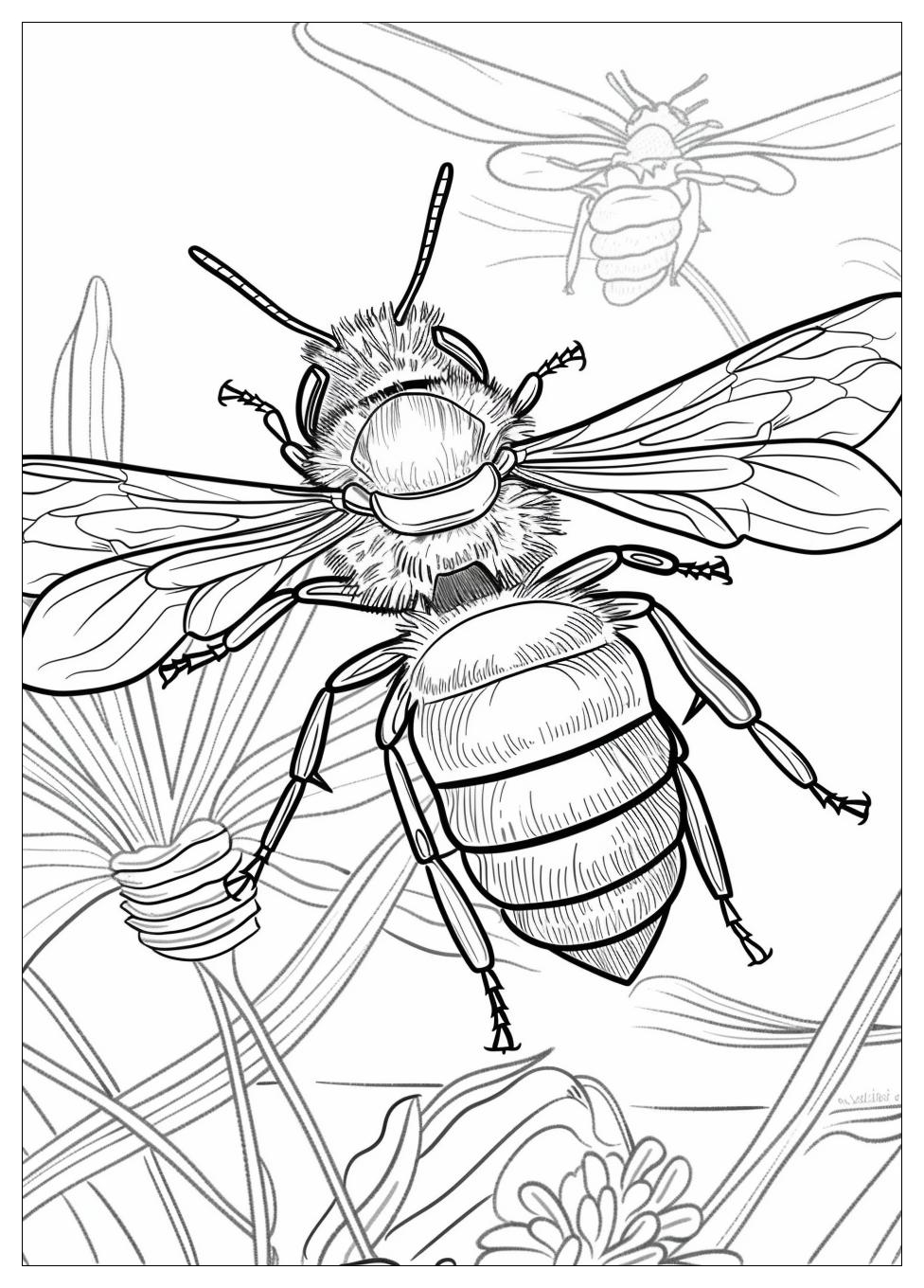 Bee Coloring Pages-9