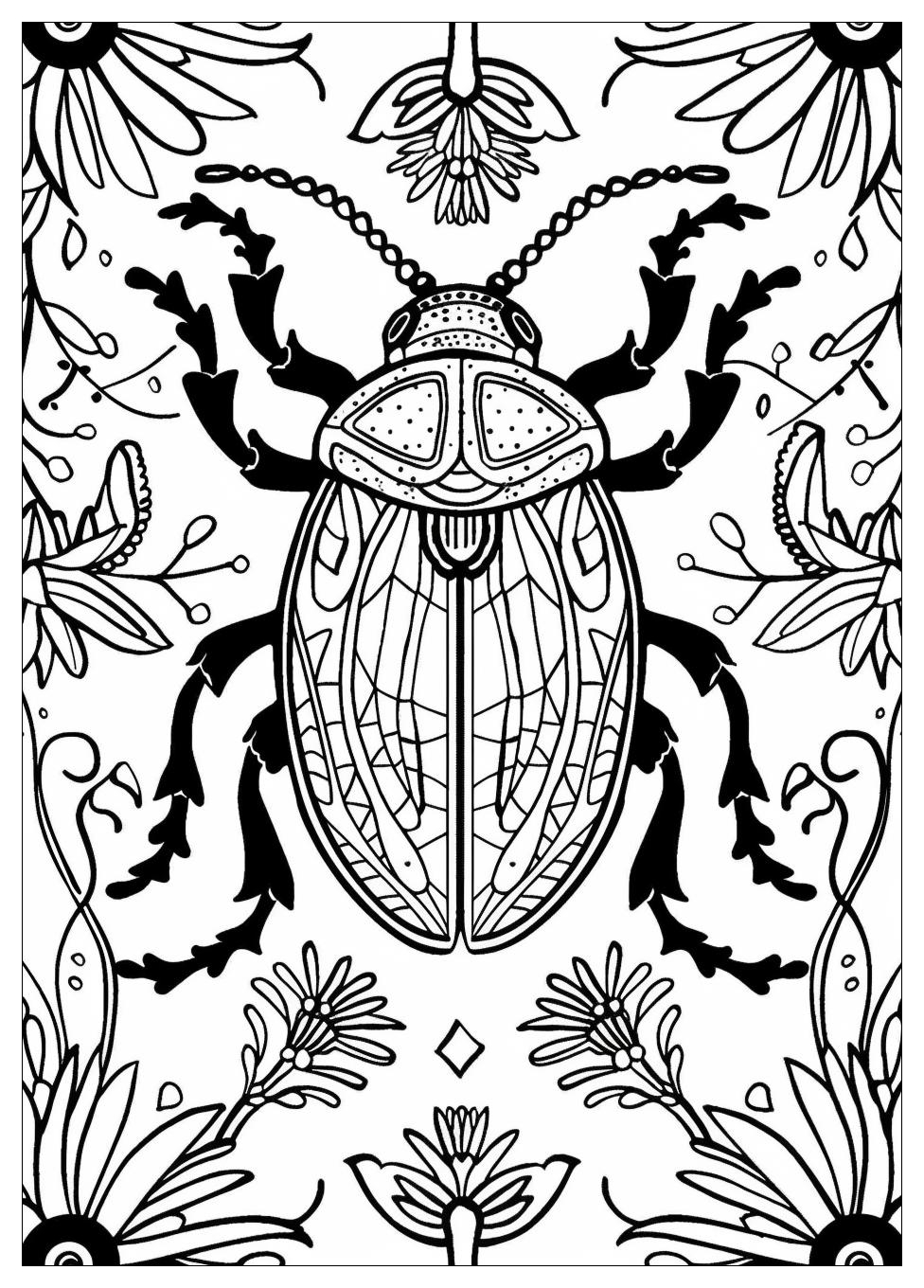 Beetle Coloring Pages-1