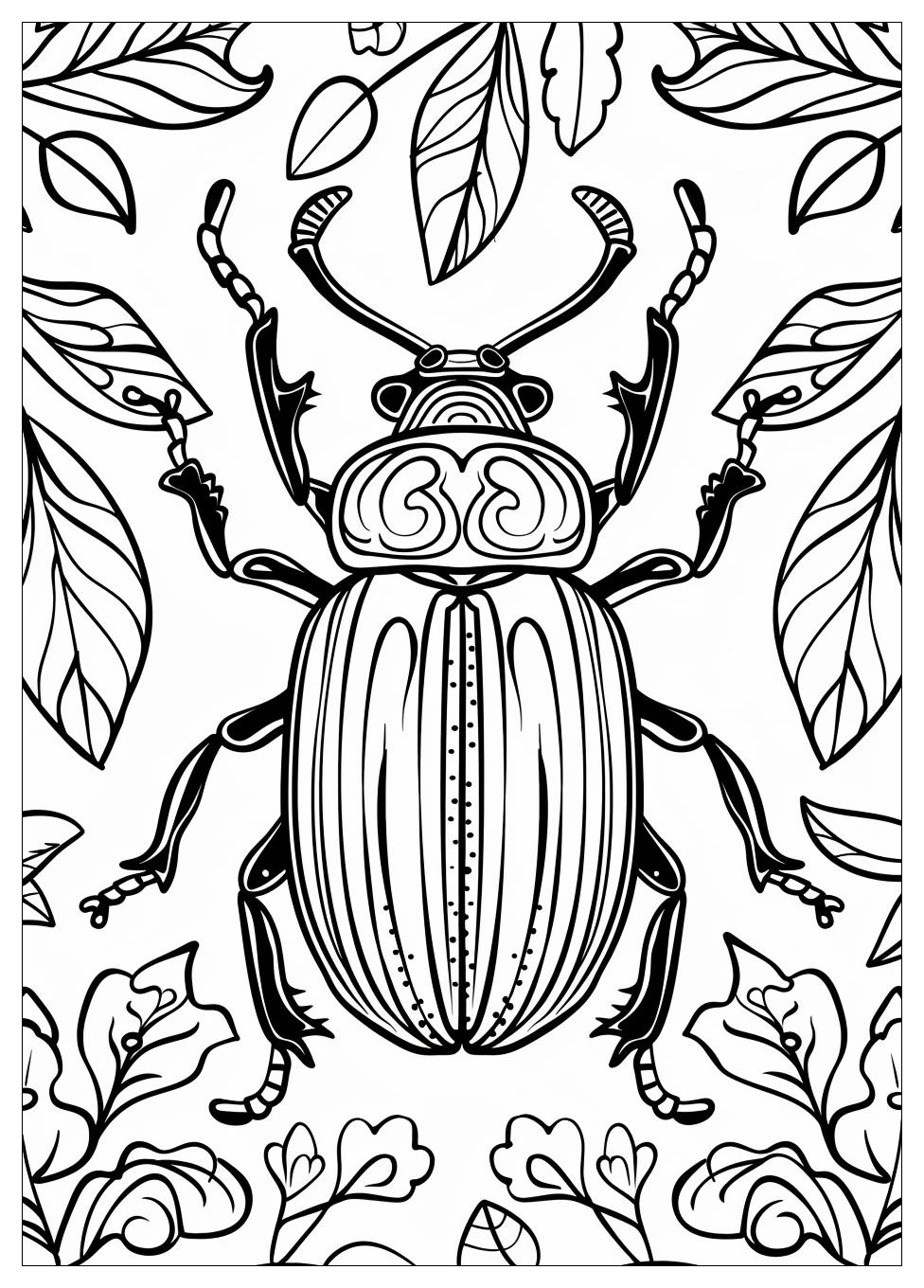 Beetle Coloring Pages-11