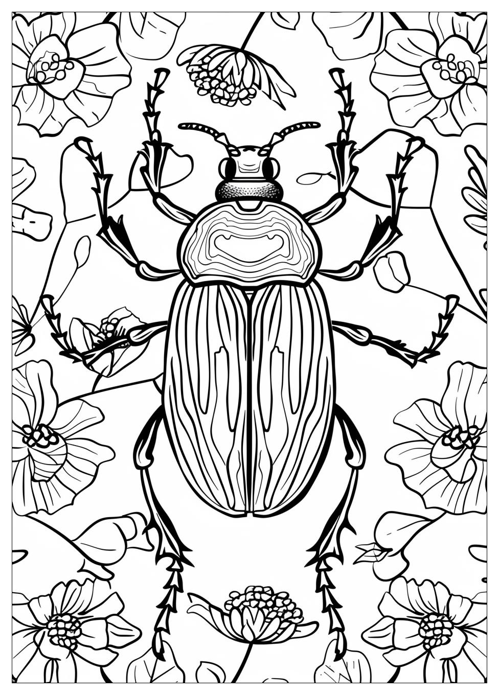 Beetle Coloring Pages-9