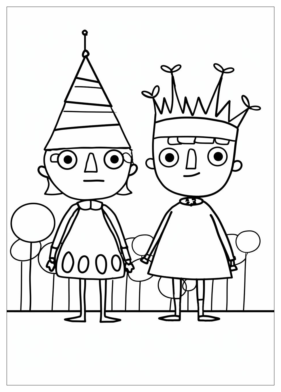 Ben And Holly Coloring Pages-8