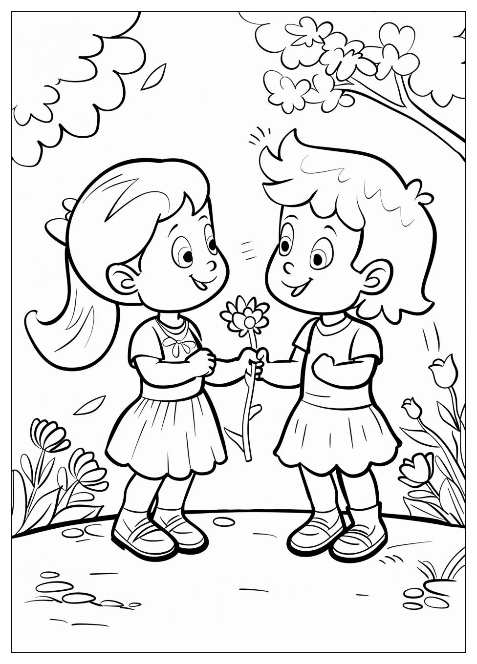 Best Friend Coloring Pages-1