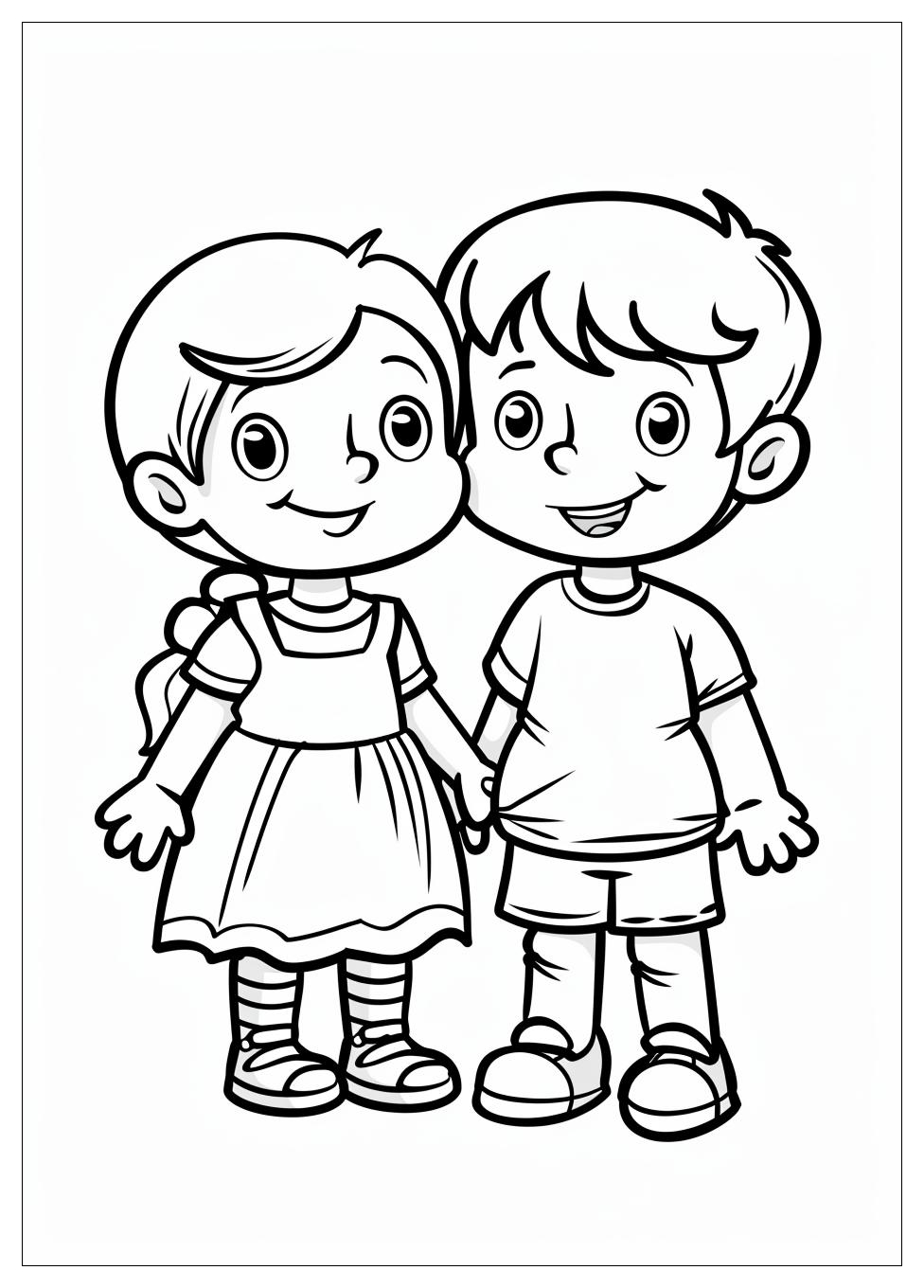 Best Friend Coloring Pages-12