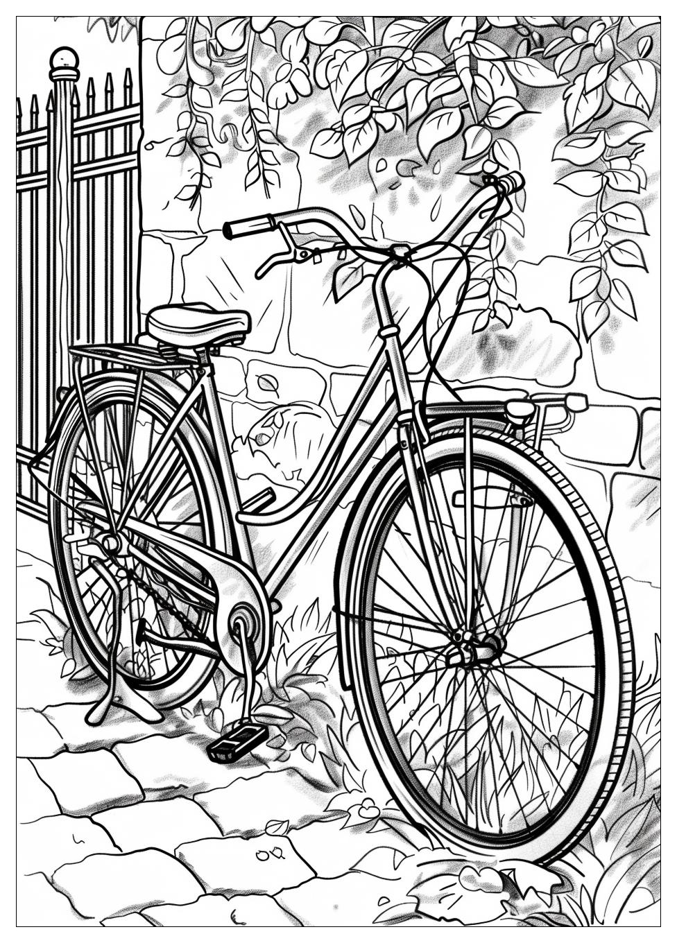 Bicycle Coloring Pages-1