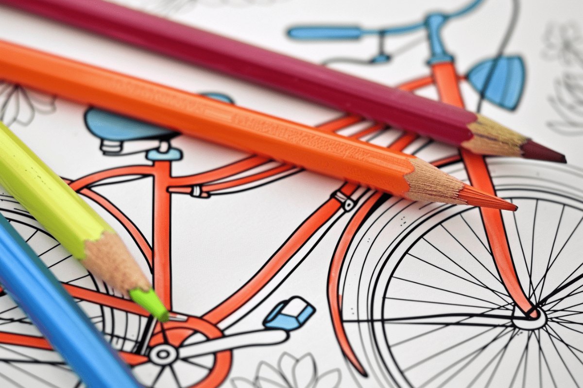 Bicycle Coloring Pages