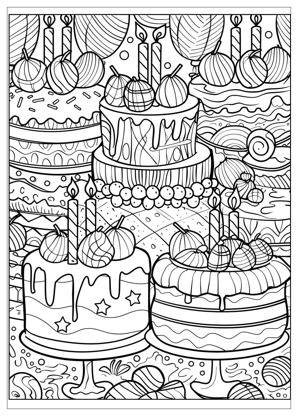 Birthday coloring pages-1