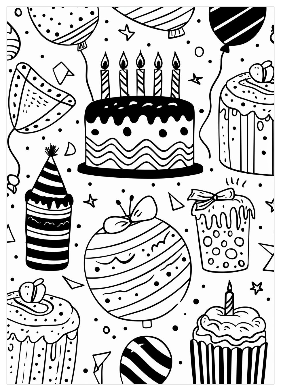 Birthday coloring pages-12