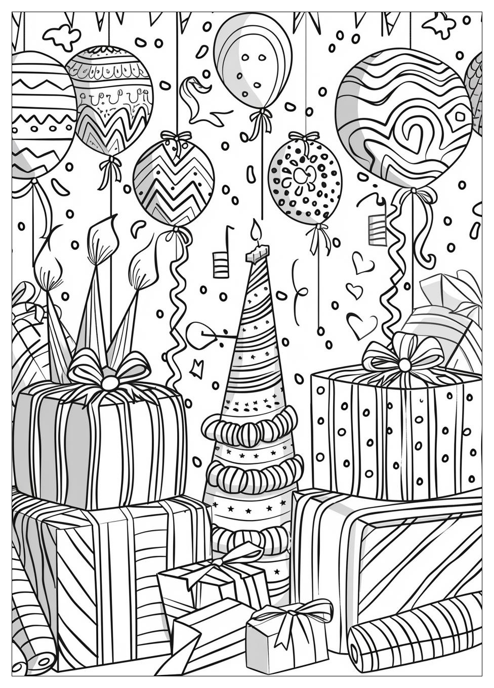 Birthday coloring pages-13