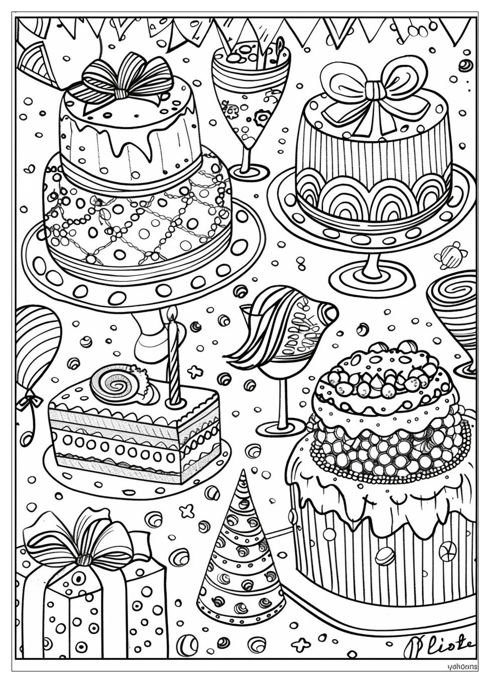 Birthday coloring pages-14