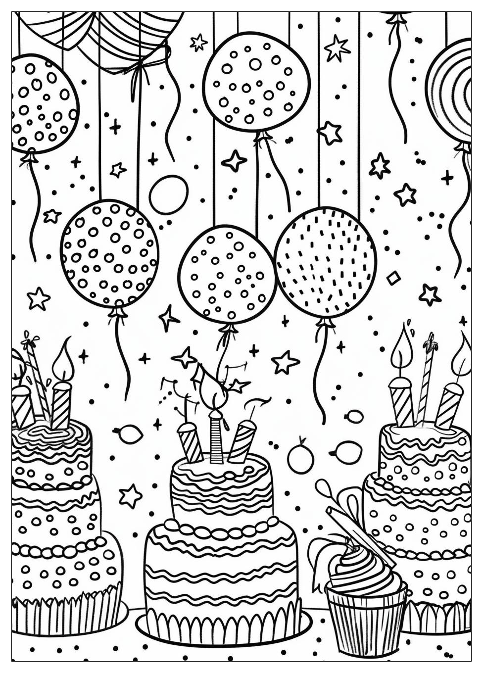 Birthday coloring pages-19