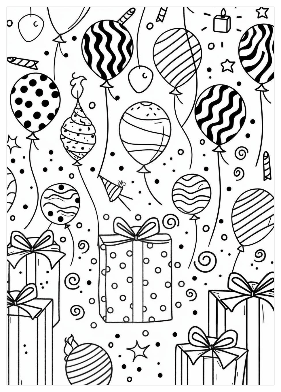 Birthday coloring pages-3