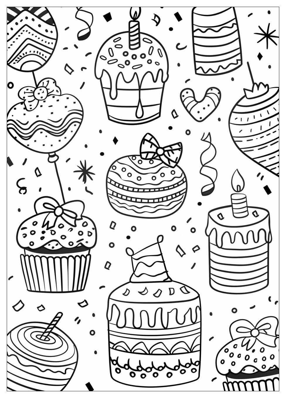 Birthday coloring pages-4