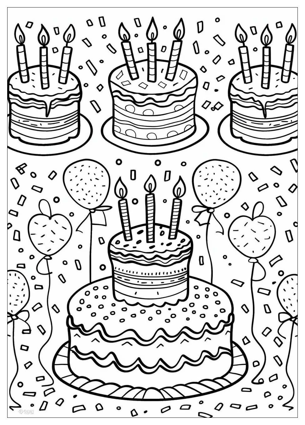 Birthday coloring pages-5