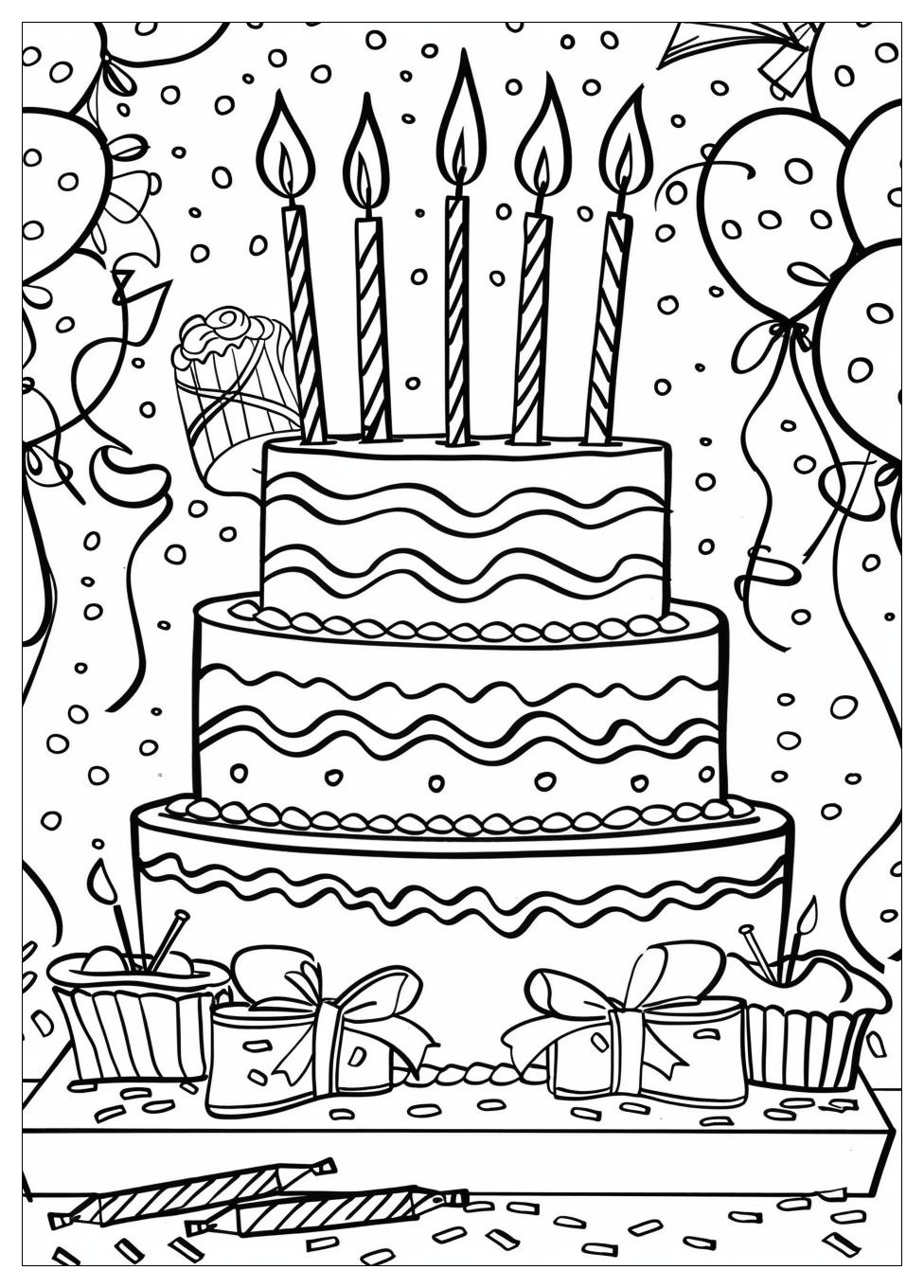 Birthday coloring pages-8