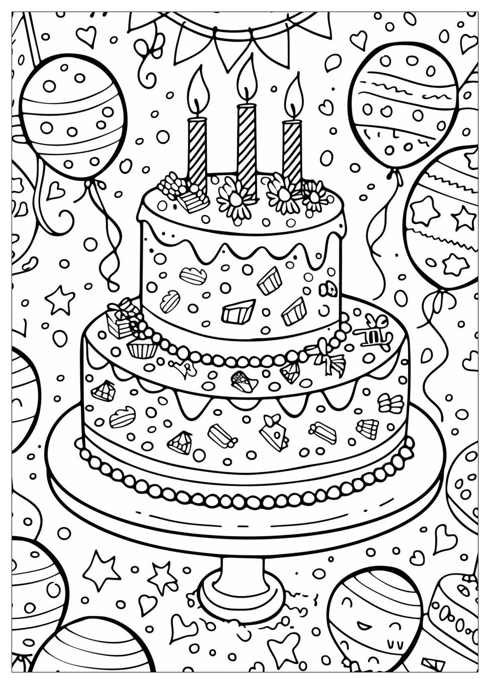 Birthday coloring pages-9