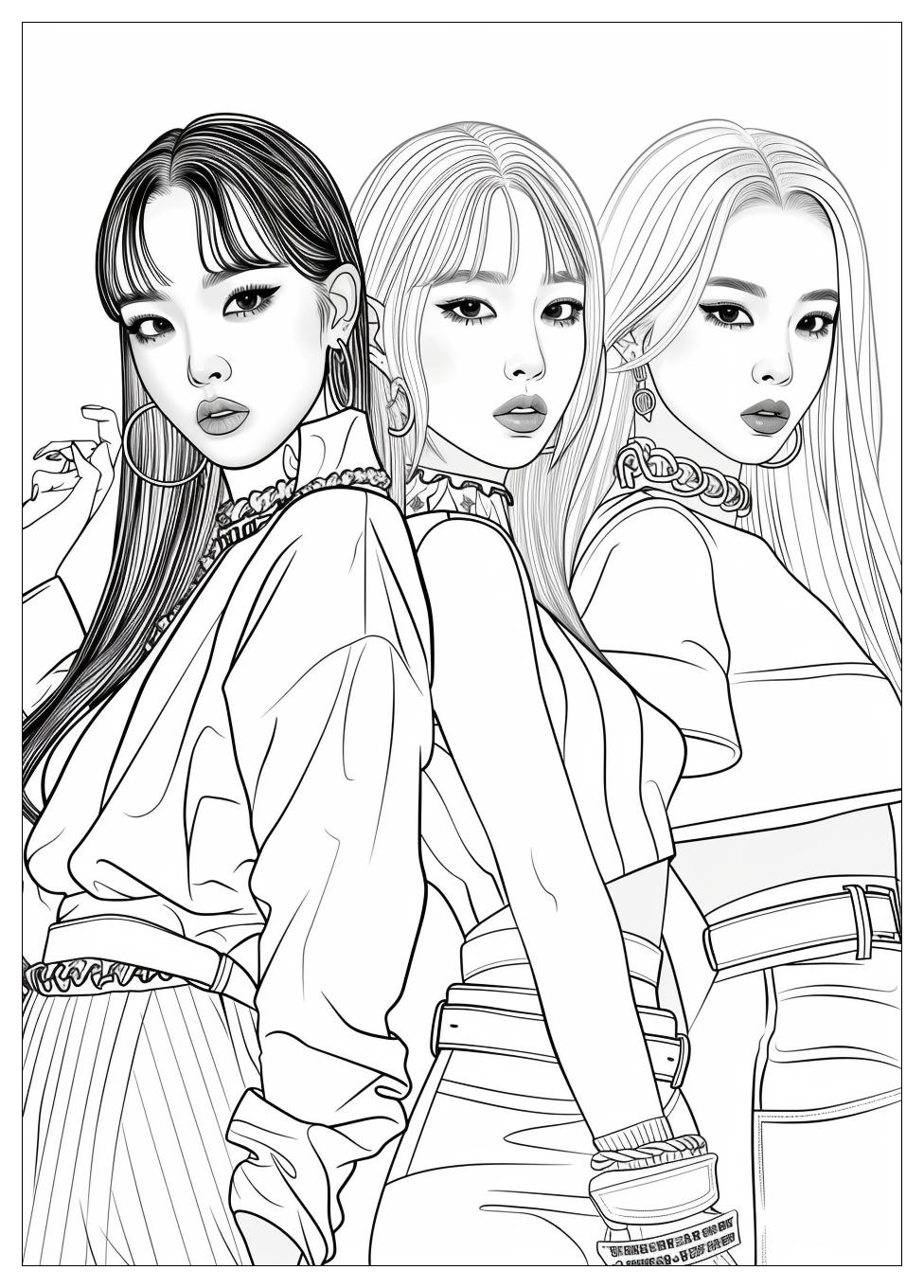 Blackpink Coloring Pages-1