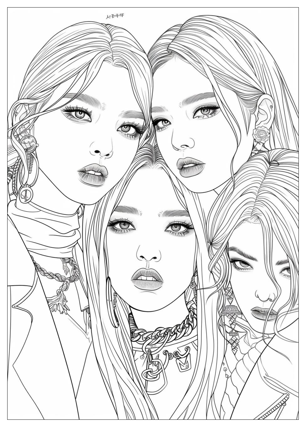 Blackpink Coloring Pages-14