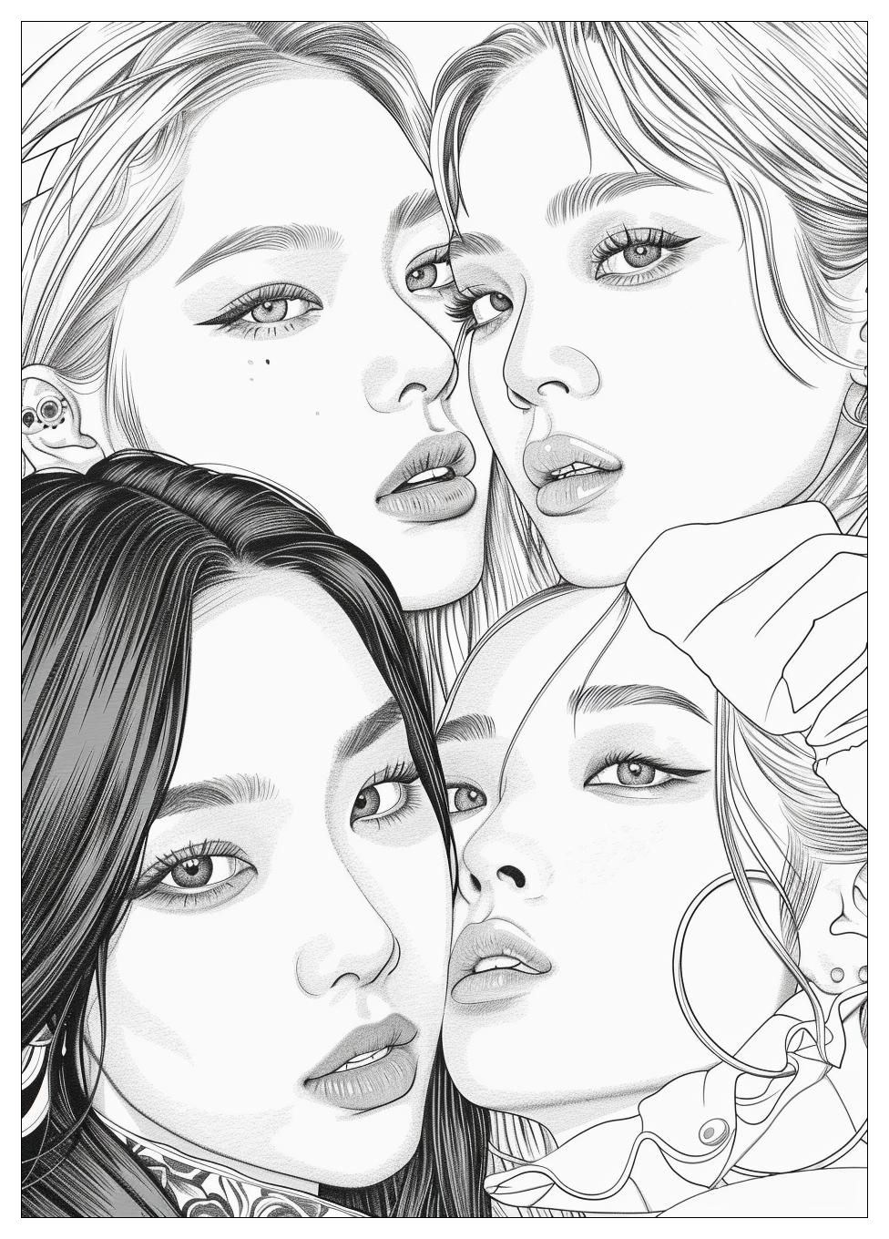 Blackpink Coloring Pages-16